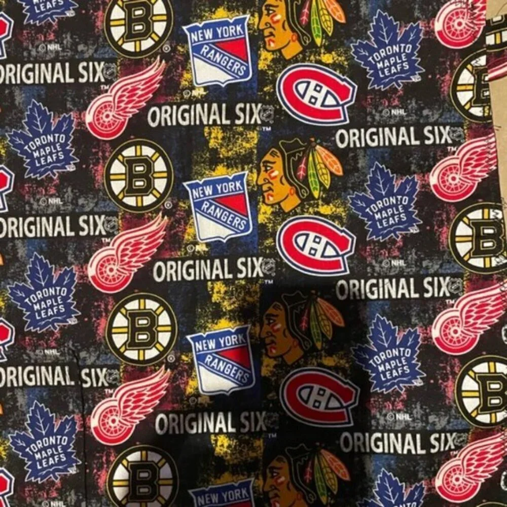 Barbeque Apron Original 6 Hockey Teams